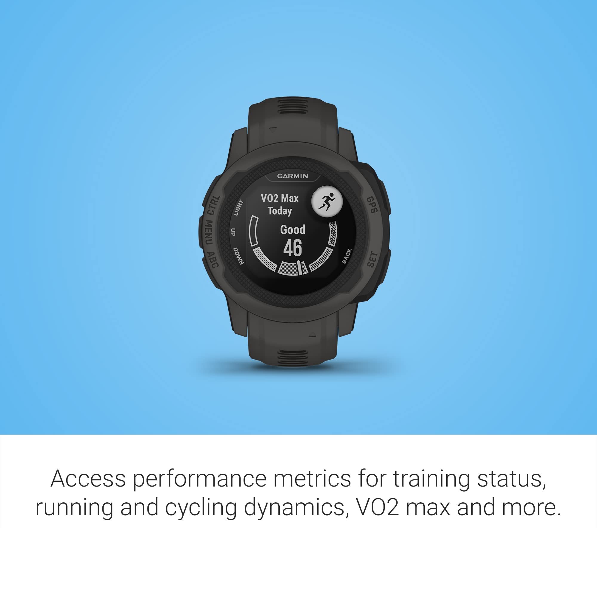 Garmin Instinct 2S, Smaller-Sized Gps Outdoor Watch, Multi-Gnss Support, Tracback Routing, Graphite, 40 Mm