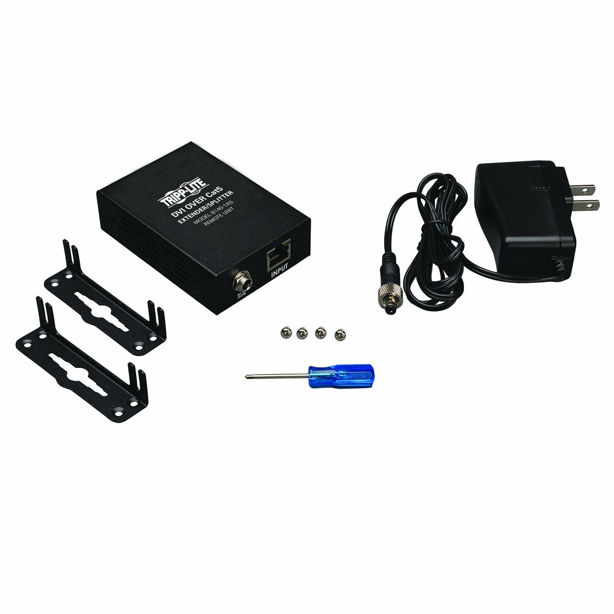 Tripp Lite Dvi Over Cat5 / Cat6 Extender, Extended Range Video Receiver 1920X1080 At 60Hz(B140 1A0),Black
