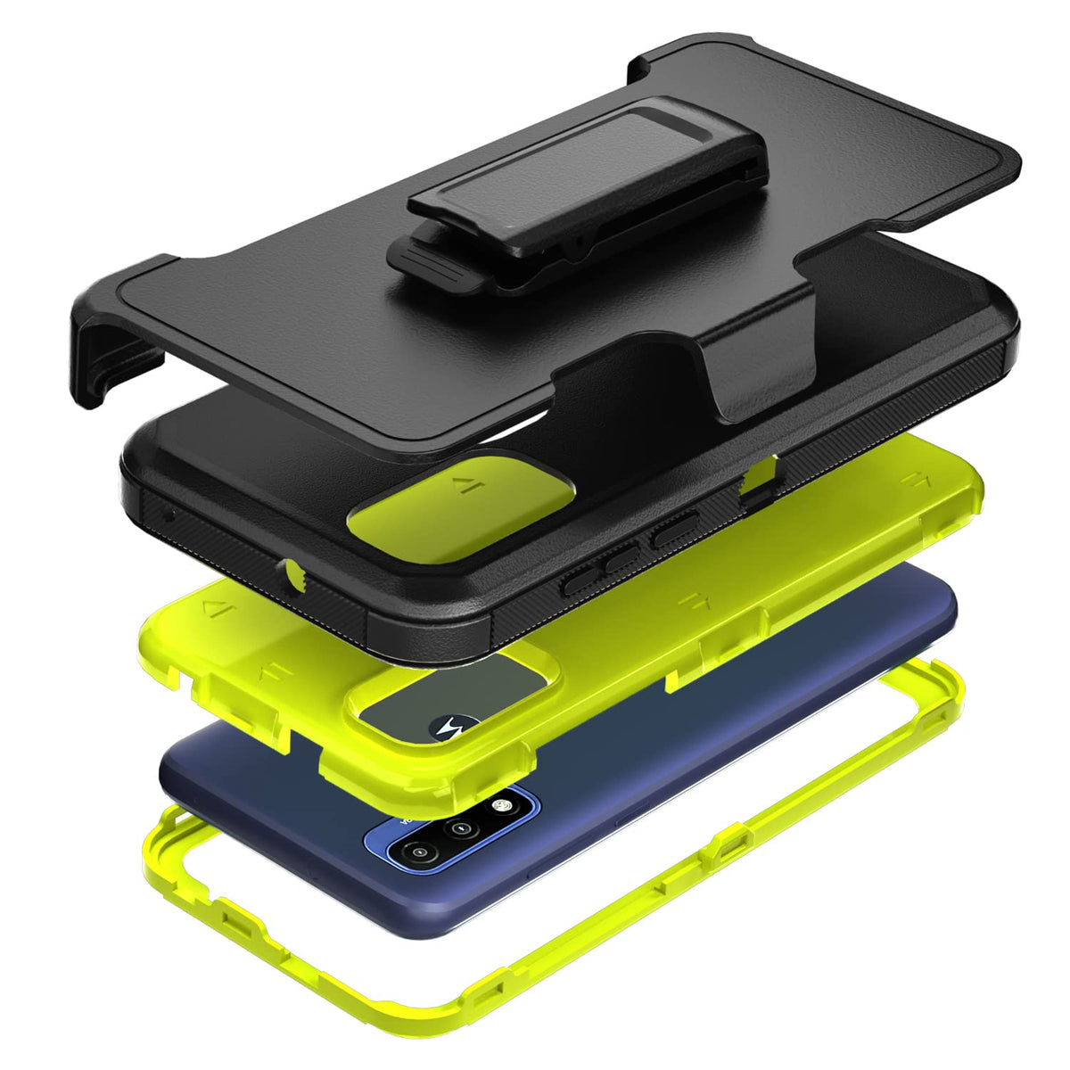 Compatible With Motorola G Puremoto G Power 2022 Case, Heavy Duty Rugged Shockproof Full Body Protection Kickstand Case With Bel