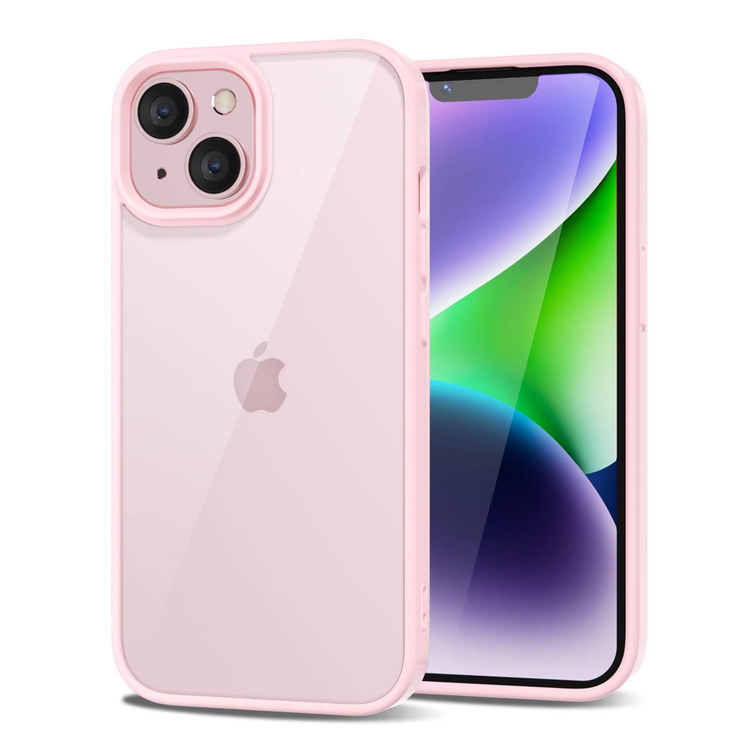 Loeoel For Iphone 14 Case Clear, Transparent Hybrid 14 Phone Case [Hard Plastic & Soft Silicone Bumper] Acrylic Non Yellowing Th