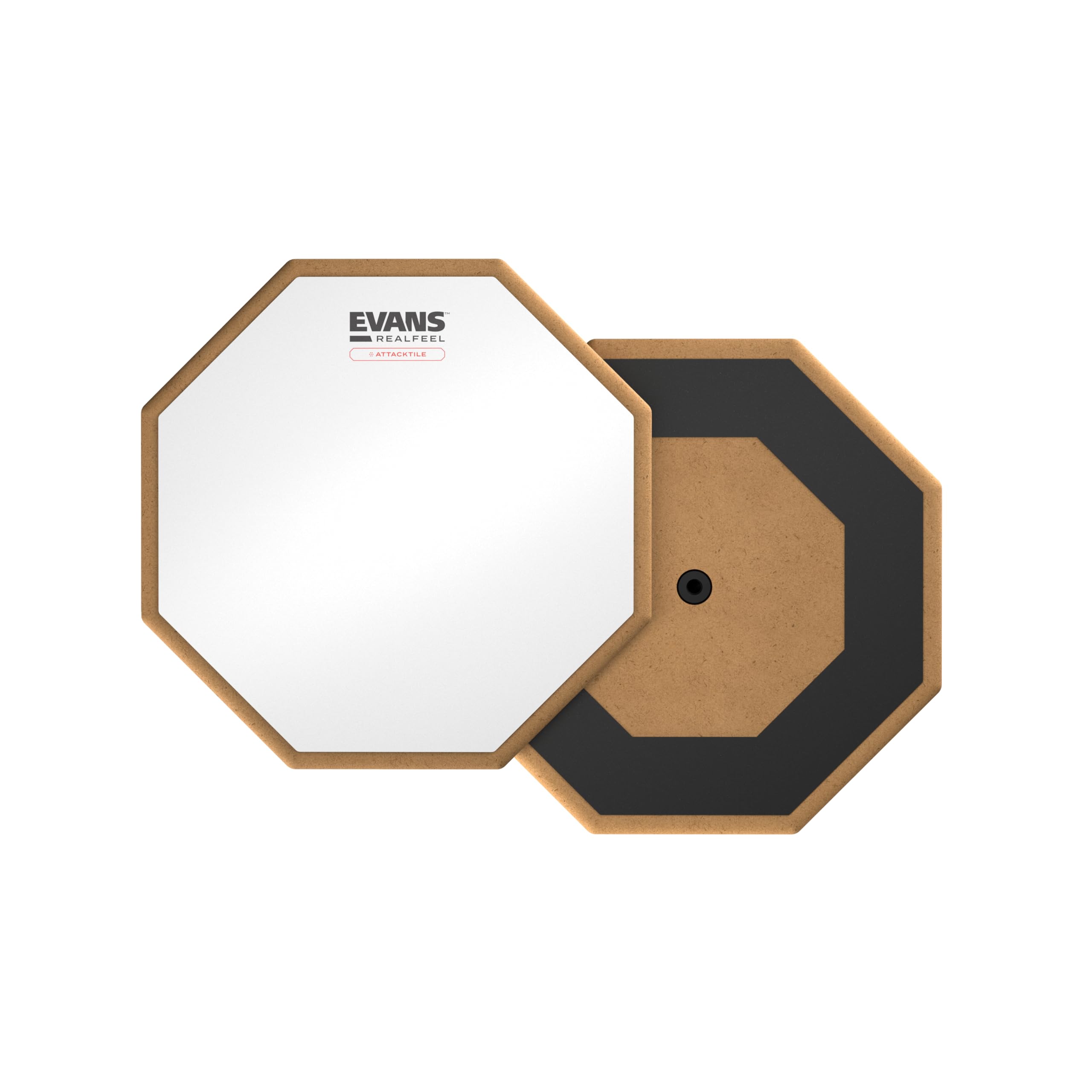 Evans Realfeel Attacktile Drum Pad   Drum Practice Pad   Uv Coated Practice Pad   1 Sided   10 Inch