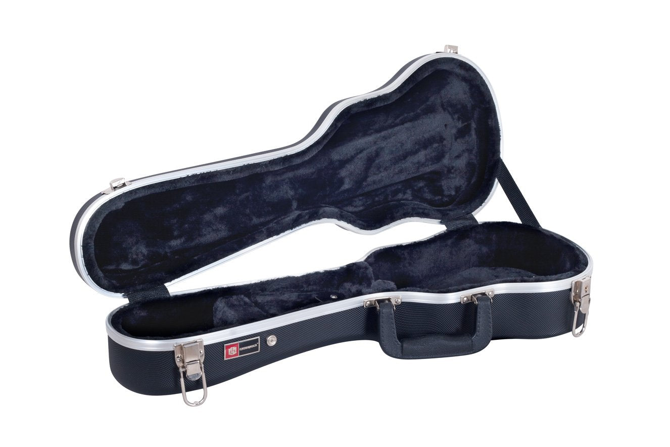Crossrock, 0 String Soprano Ukulele, Super Lightweight Abs Molded Hard Case In Black, (Cra860Subk)
