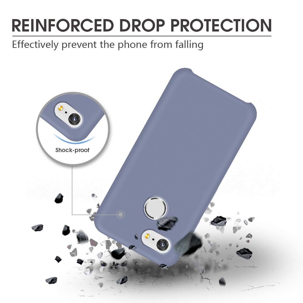 Abitku Google Pixel 3 Slim Case, Silicone Gel Rubber Case With Soft Microfiber Cloth Lining, Cushion Compatible For Google Pixel