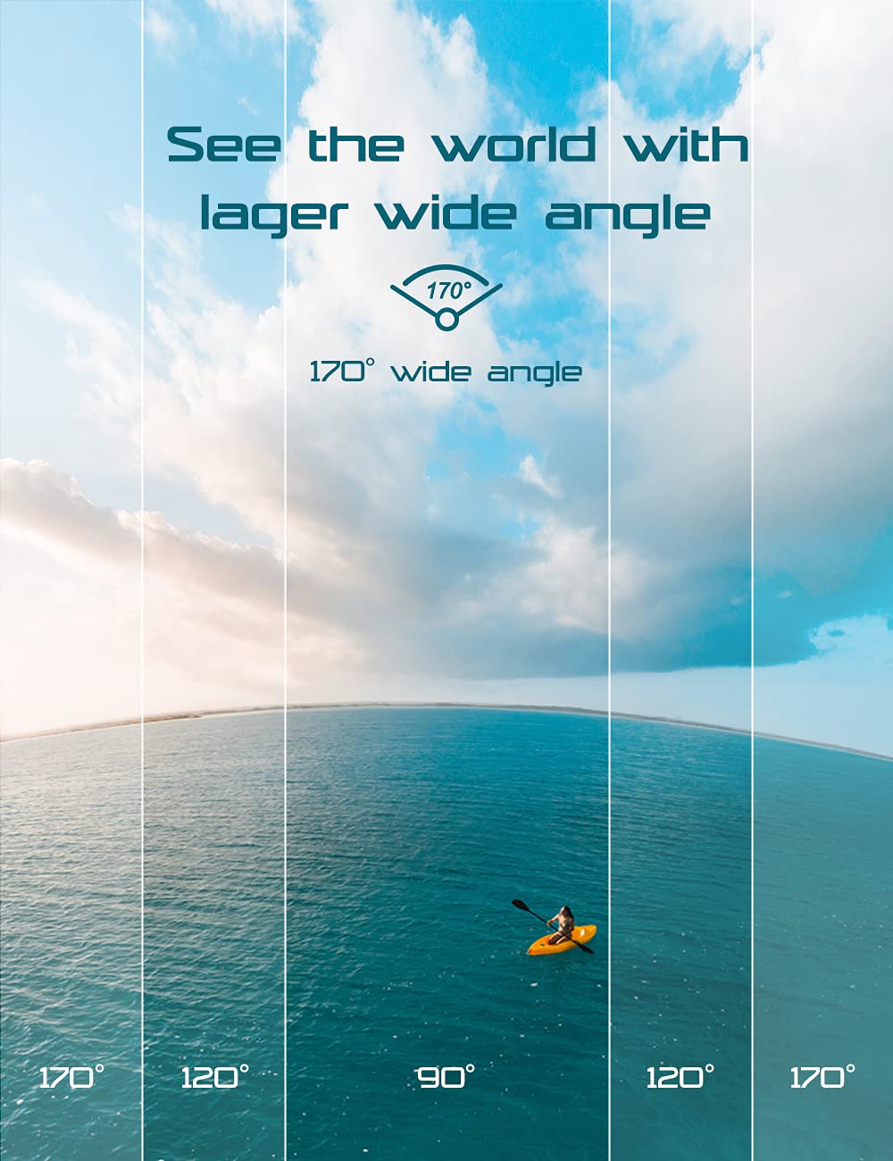 Apexcam Action Camera 4K With 64G Sd Card Sports Camera 20Mp 131Ft Waterproof Underwater Camera 170�Wide Angle Wifi Camera With 2.4G Remote Control, 2 Batteries, Mounting Accessories Kits