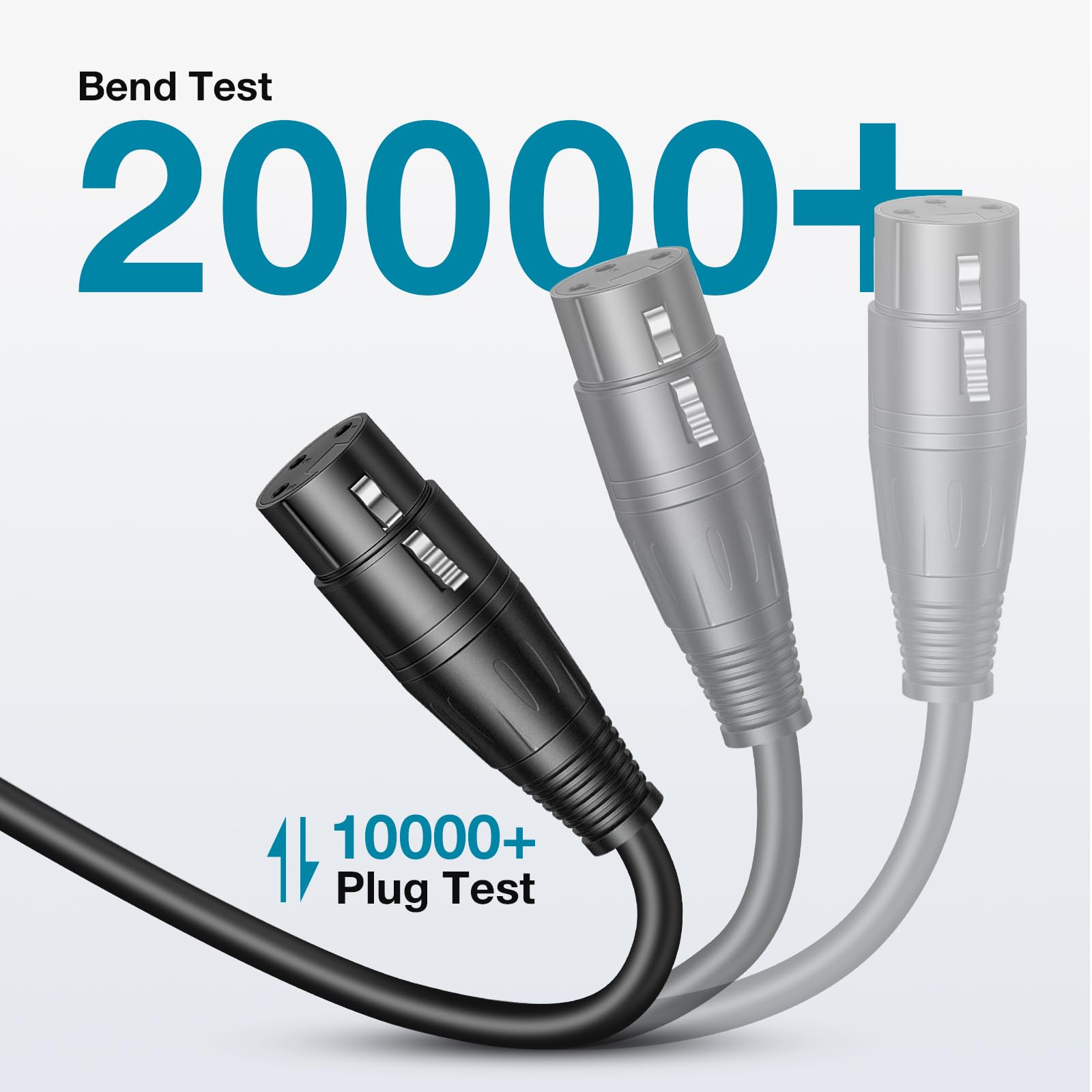 Innogear Xlr Microphone Cables, 25 Feet 2 Pack Oxygen Free Copper Male To Female 3 Pin Balanced Xlr Mic Cables Cord For Speaker