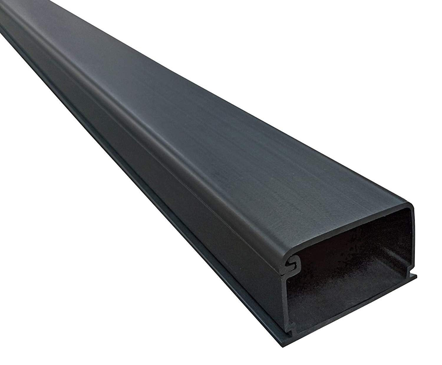 Electriduct 2150 Series Latching Cable Raceway   2'' X 1.5'' Channel Size   3 Sticks   5 Feet Long (15 Feet Total)   Black