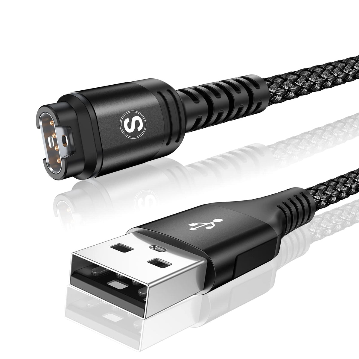 Garmin Watch Charging Cable 4Ft Compatible With Garmin Fenix 5 5S 5X 6 6S 6X Plus Pro 7 7S 7X, Forerunner 945 45 45S 245 Music,A