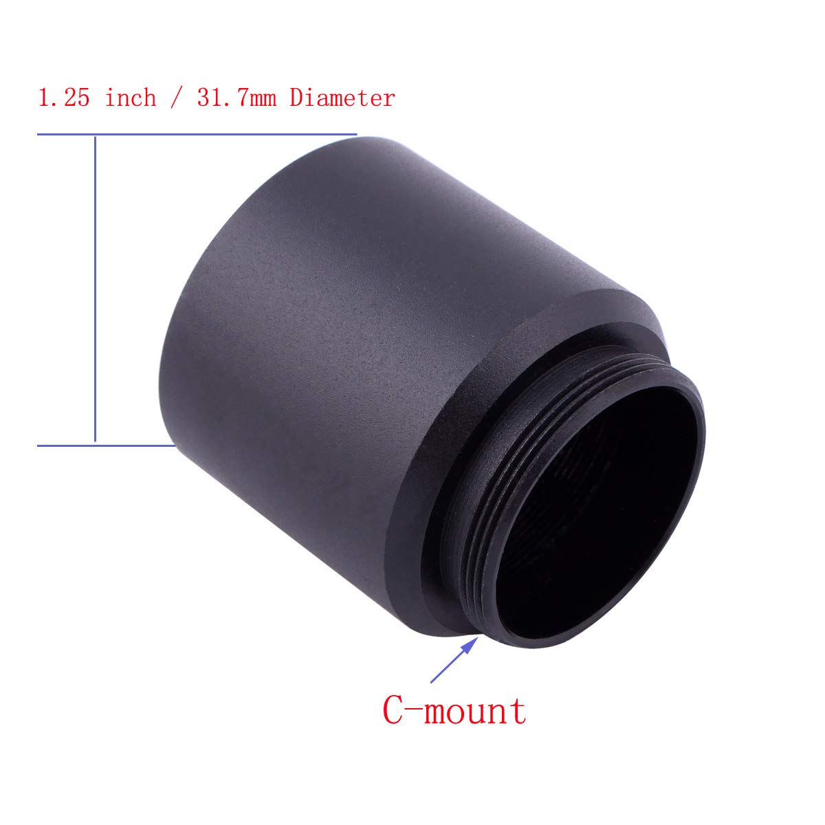 Svbony C Mount To 1.25 Inches Video Camera Barrel Adapter Telescope Astrophotography Connect Standard 1.25 Inches Filter Threads