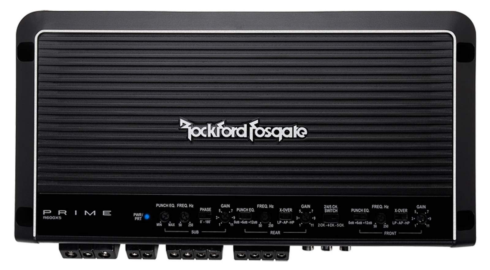 Rockford Fosgate R600X5 5-Channel Amplifier - Aluminum, Black, Model R600X5
