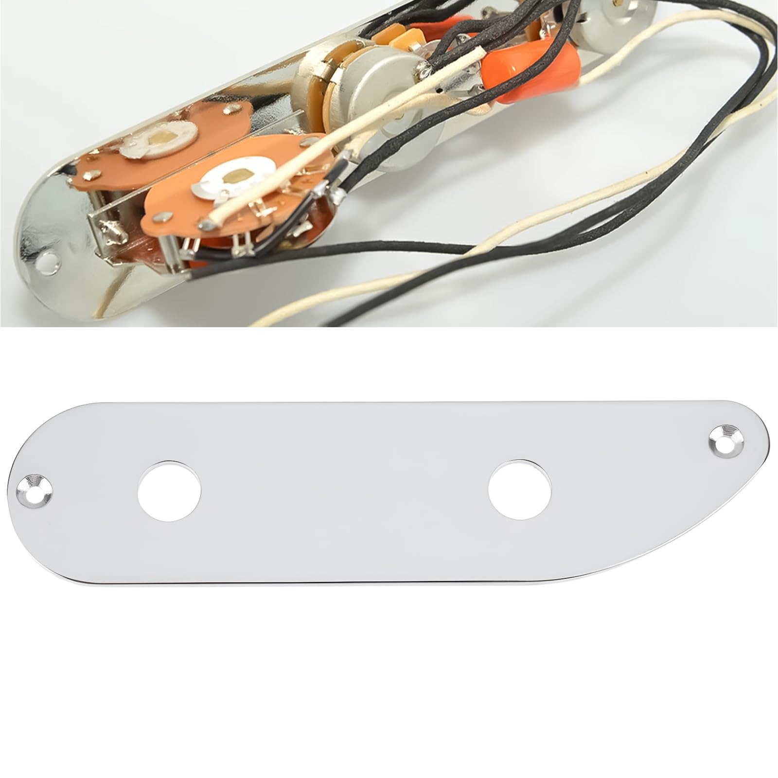 Create Idea Bass Control Plate 2 Holes Compatible With Cts Potentiometers Compatible With Tele Bass