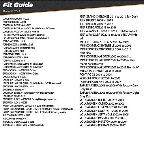 Scosche VWA3B Antenna Adapter for Aftermarket Car Stereo Compatible with Select 2001 19 Domestic and European Vehicles   Car Radio Antenna Adapter   Car Audio Adapter   See Vehicle Fit Guide in Images