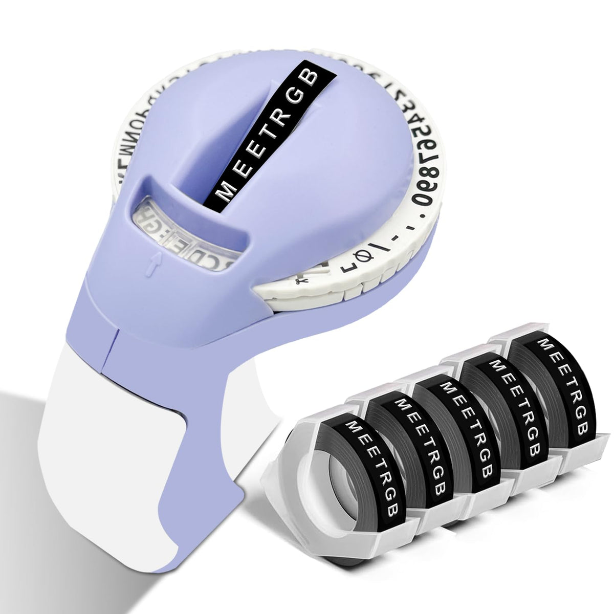 Embossed Meter Label MeetRGB Embossed Label Maker (Includes Tape), Vintage Embossing Label ...