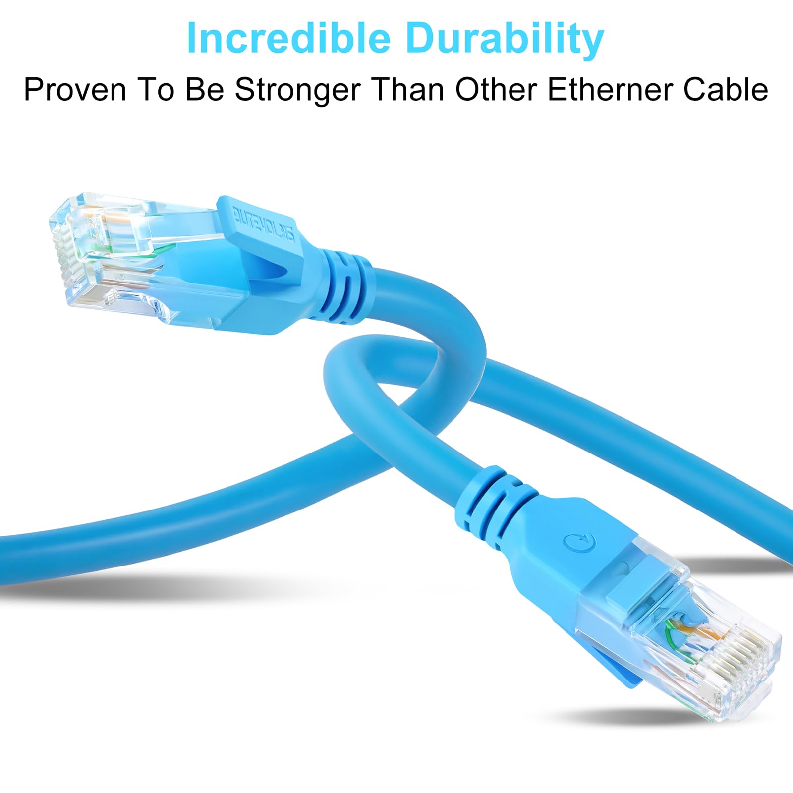 Dutevolns Ligiud Silicone Cat 6 Ethernet Cable 10 Feet, Ultra Flexible Cat 6A Rj45 Cable, Soft Gigabit Lan Cord For Mac, Pc, Rou
