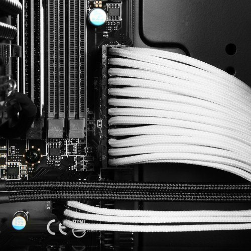 Silverstone Tek Sleeved Extension Power Supply Cable With 1 X Motherboard 24 Pin Connector (Pp07 Mbw)