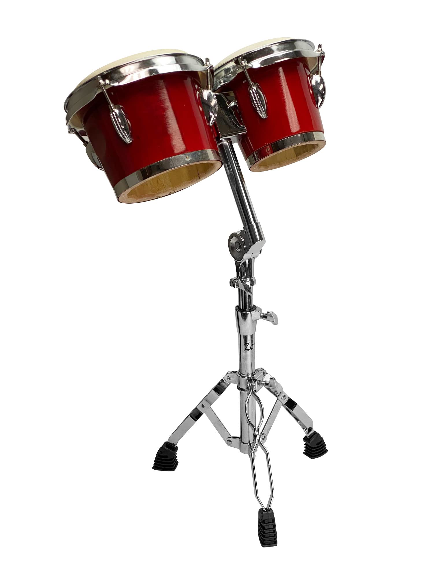 Bongo Stand+Gig Bag, Chrome Pro Double Braced Pivot Adjustable Latin Percussion