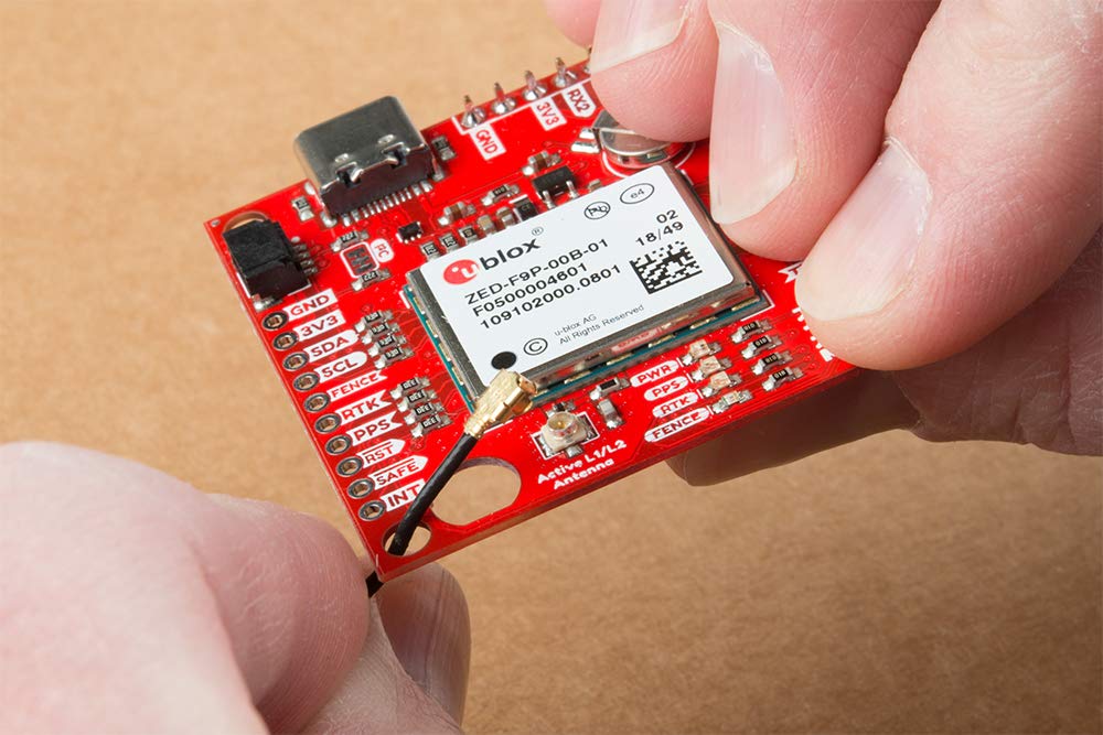Sparkfun Gps Rtk Sma Breakout Zed F9P (Qwiic) Concurrent Reception Of Gps Glonass Galileo Beidou High Precision Gps 10Mm 3 Dimen