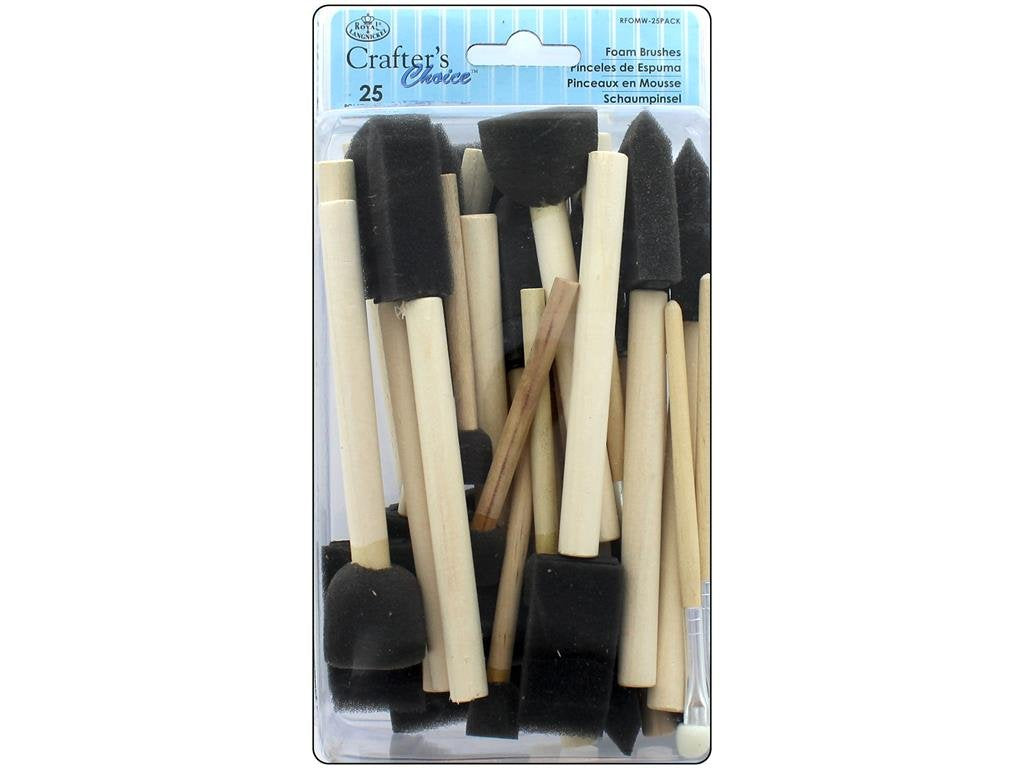 Royal Foam Brushes 25Pc