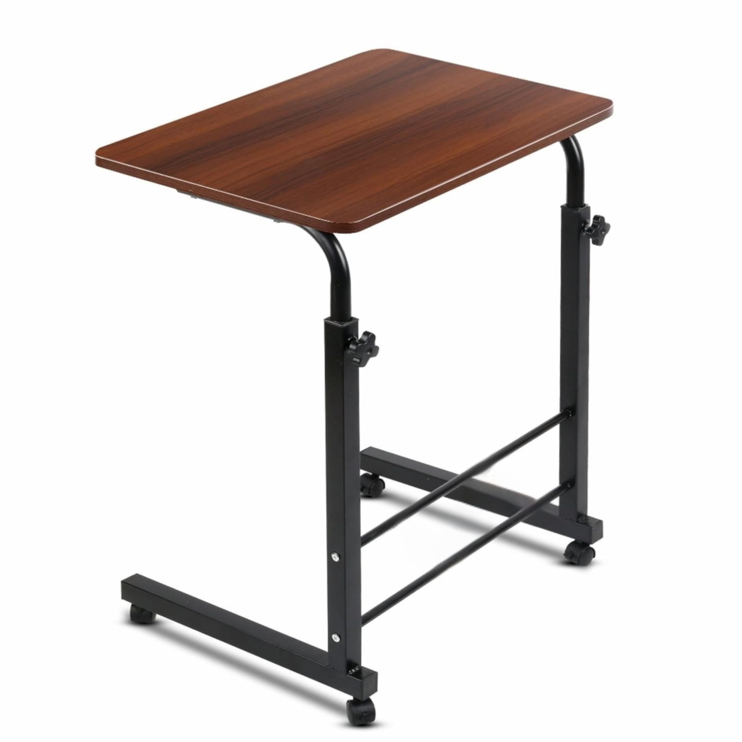 TECHNOVIBES Foldable Study Table/Bed Table/Foldable and Portable Wooden/Writing Desk for Office/Home/School (Wooden with Black L