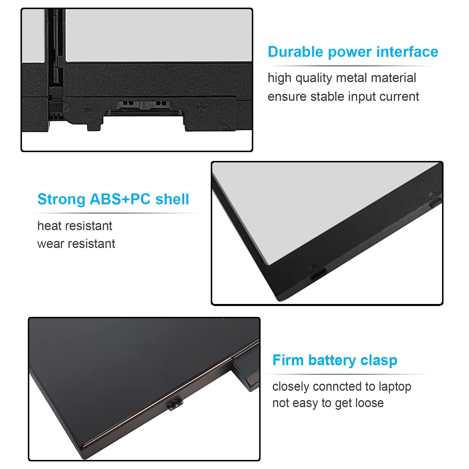 Emanjor 68Wh 4GVMP Laptop Battery for Dell Latitude 5500/5400, Precision 3540, Inspiron 7590/7591, 7.6V