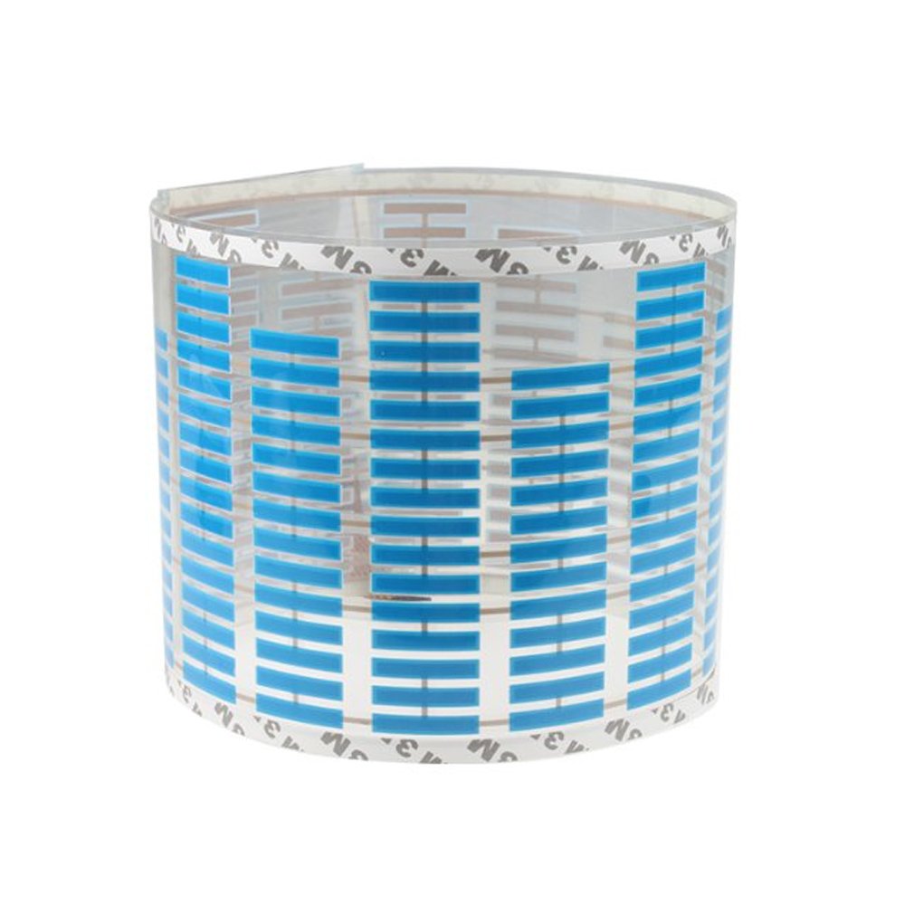 Esupport 45 X 11Cm Sound Music Activate Sensor Car Auto Sticker Led Light Equalizer Glow Blue