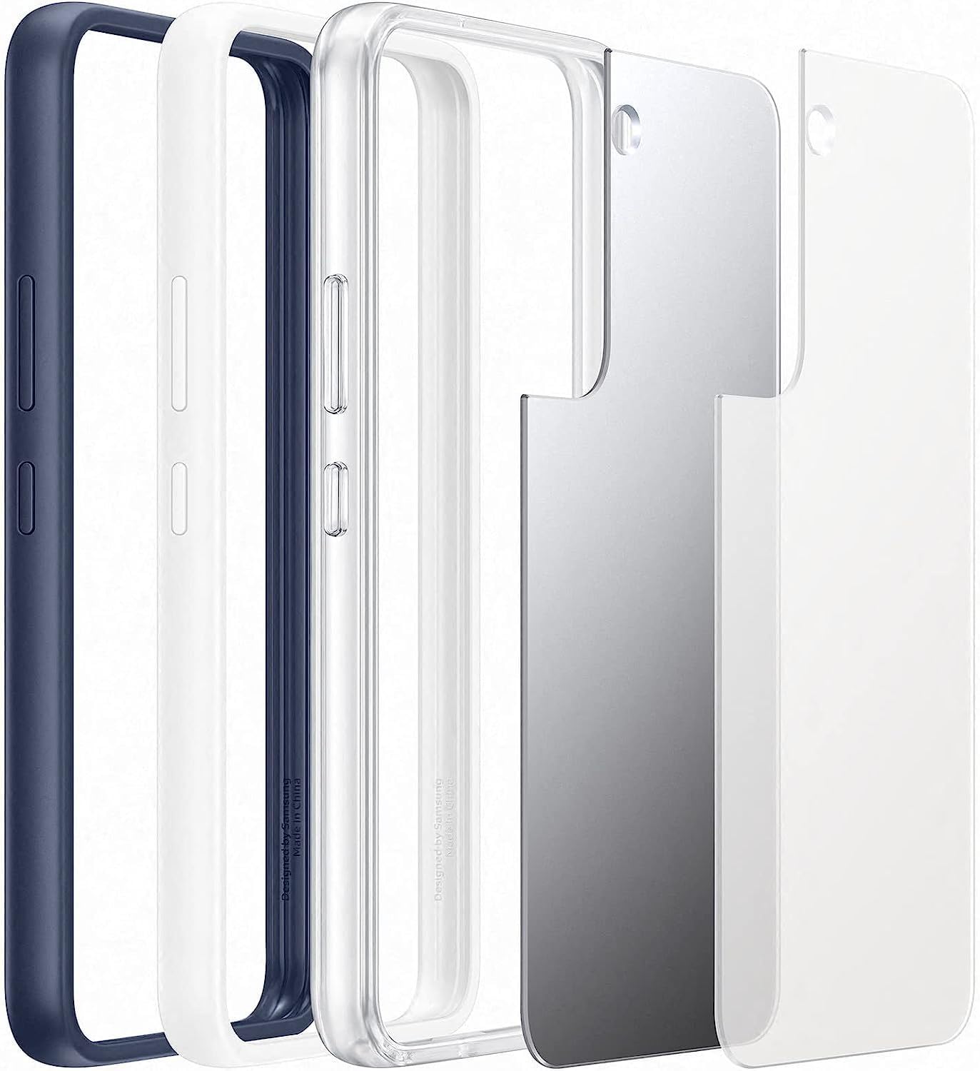 Samsung S22 Frame Cover Transparent