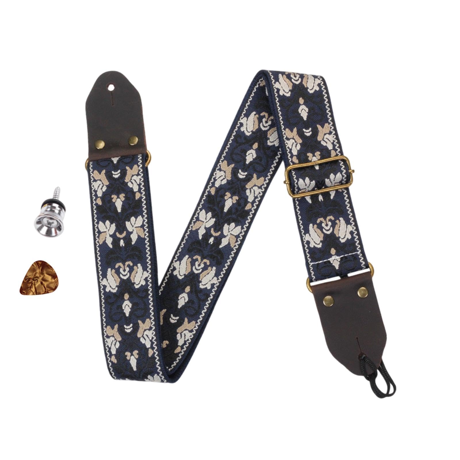 ATORSE Guitar Strap Bass Guitar Strap for Classical Guitar Mandolin Acoustic Guitar blue