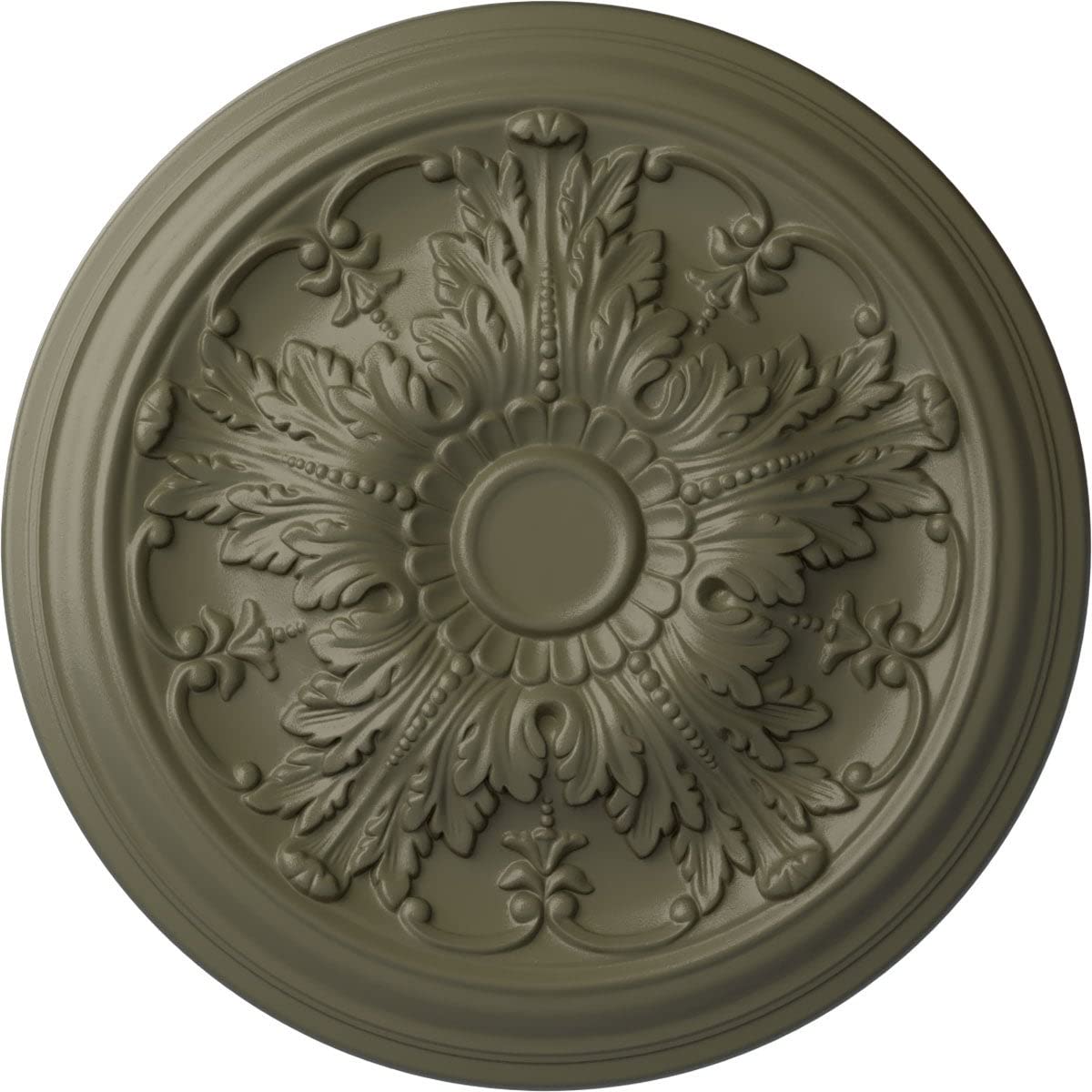 Ekena Millwork Cm20Dassf Damon Ceiling Medallion, 20''Od X 1 1/2''P (Fits Canopies Up To 3 3/8''), Hand Painted Spartan Stone
