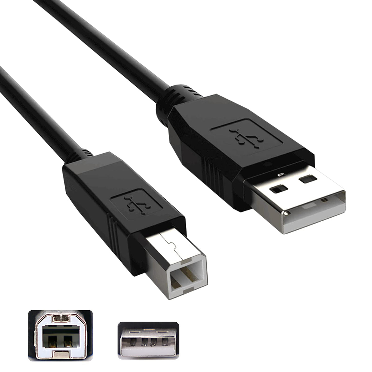 Inovat Replacement 10Ft Usb A Male To B Male Cable Cord Data Transfer Host Cable Cord For Cricut Expression 2 Electric Cutting M