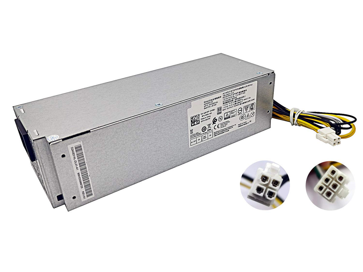 Ratuforez New 240W Power Supply For Dell Optiplex 3050 5050 7050 Mini Tower L240Es 00 H240Es 02 Hu240As 02 H240Nm 00 H240Nm 02 Hu240As 00 P/N:J61Wf Dk87P F484X Dw3M7 Ht04K