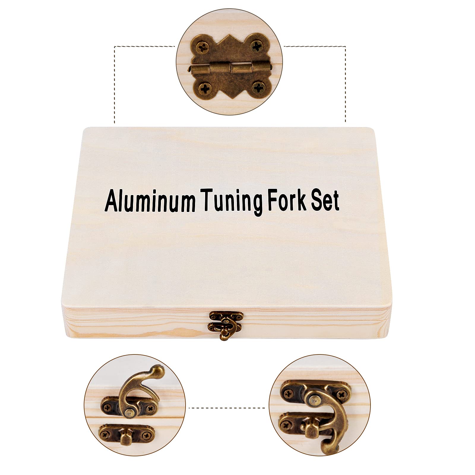 Eastrock Tuning Fork Set With Silicone Hammer Clinical Grade Nerve Sensory For Perfect Healing (8Set)