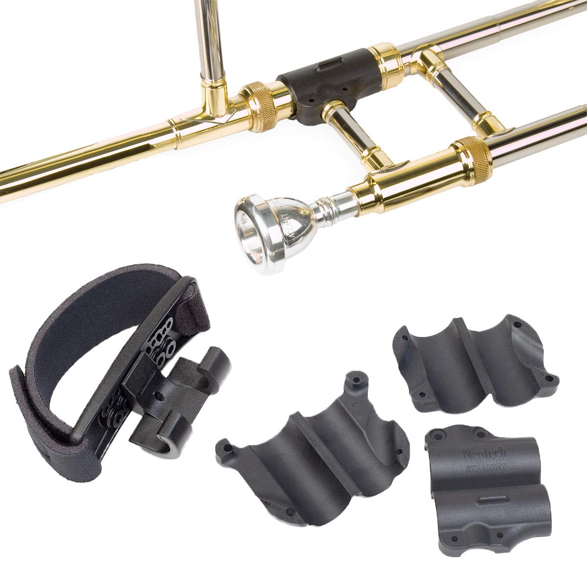 Neotech Trombone Grip   Creates Custom Grip, Supports Weight   Trombone Hand Grips   Optimal Support   Marching Band Accessories