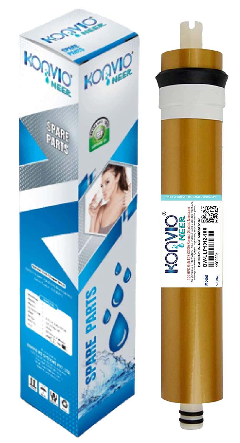 Konvio Neer Membrane For All Type Of Ro Water Purifier (3000 Tds 100 Gpd)