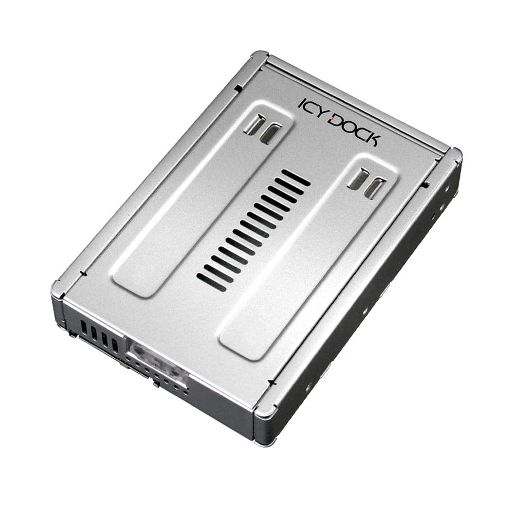 ICY DOCK 2.5 inch SAS SSD to 3.5 SAS (SFF-8482) 3.0 12Gbps Dual Channel HDD Metal Converter / Mounting Adapter for 3.5 Drive Bay