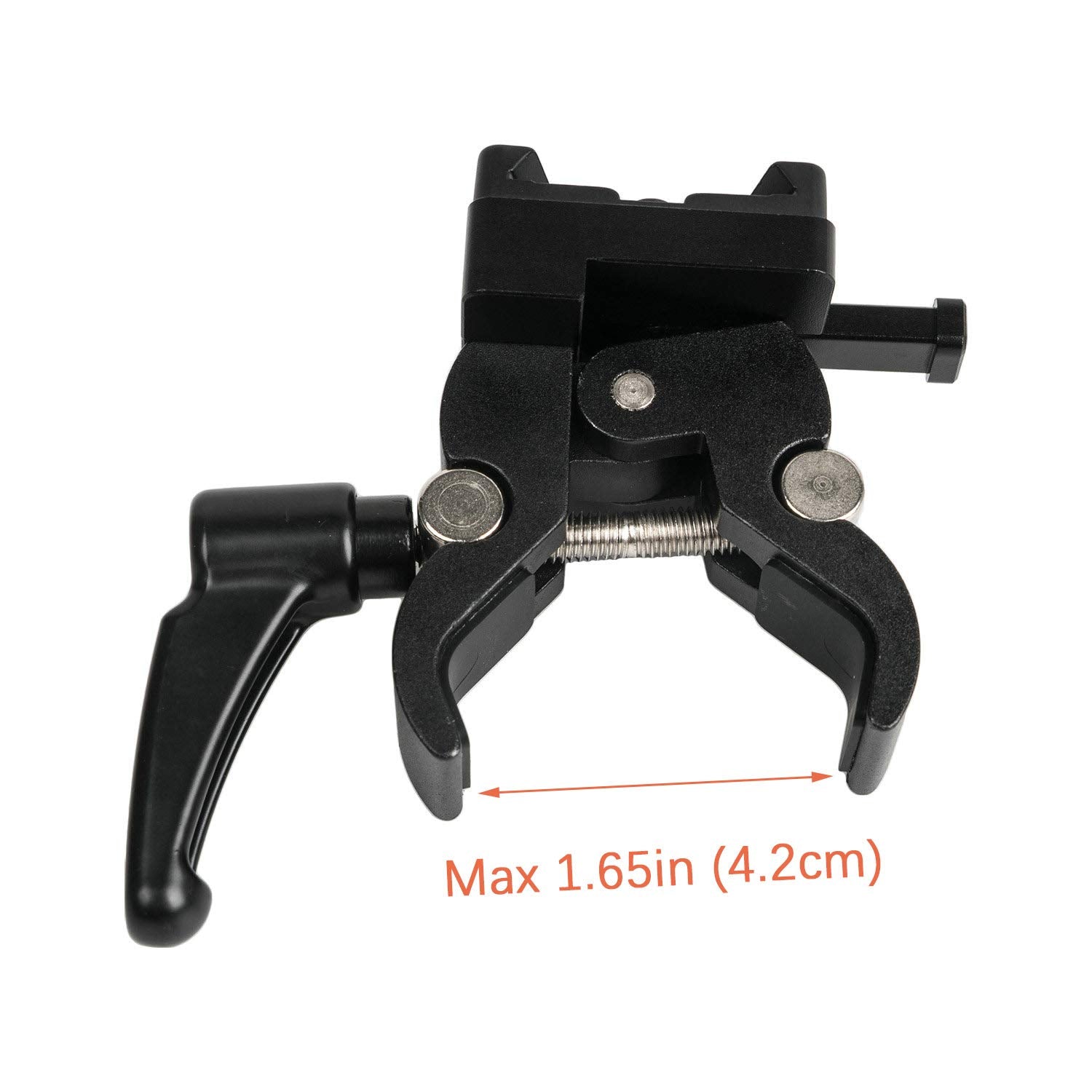 V Mount Battery Adapter With Clamp For Mounting To Lighting Stand And Support Rod