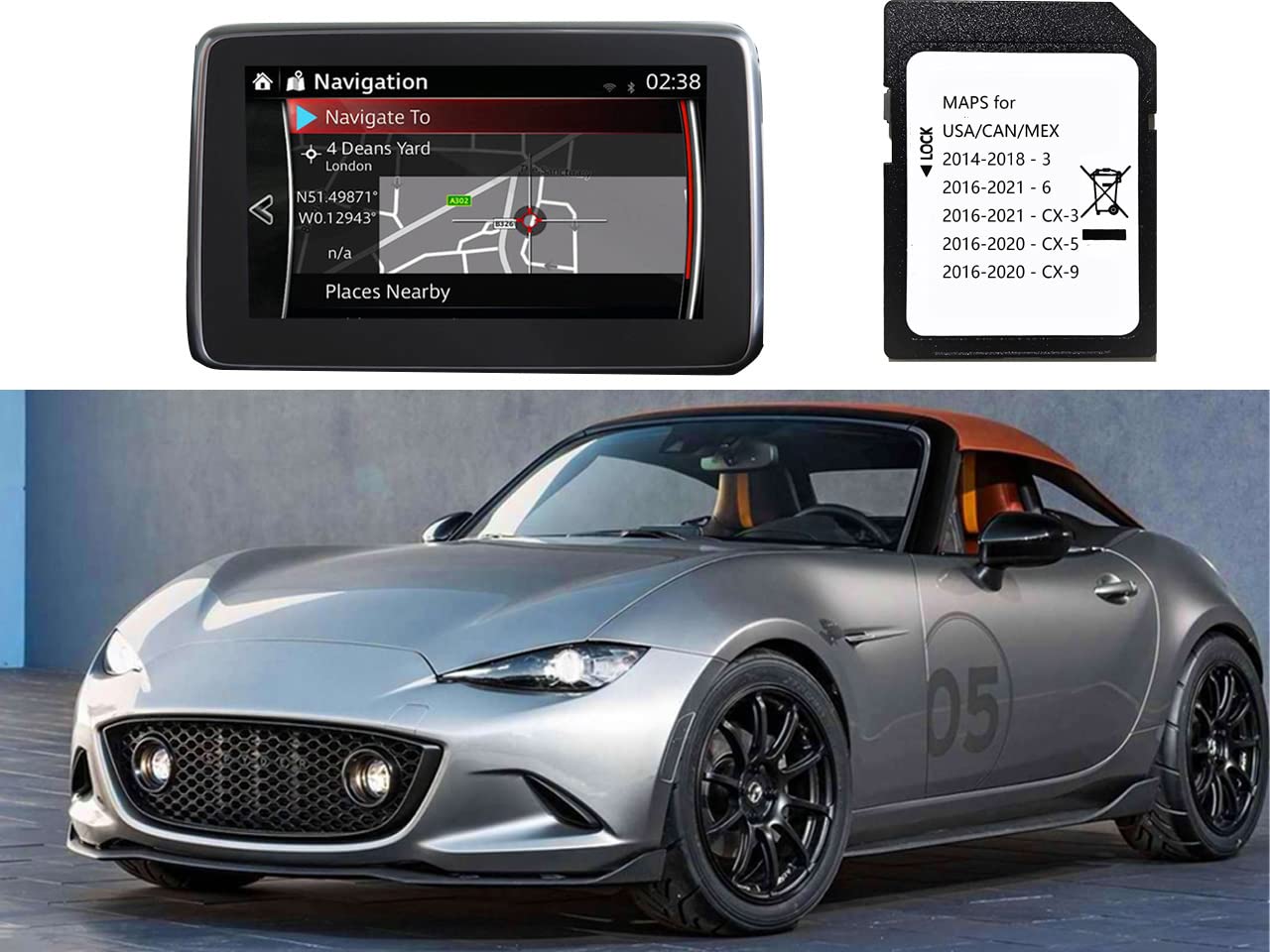 2020 21 Gps Navigation Card Compatible With Ma*Da 3 6 Cx 3 Cx 5 Cx 9