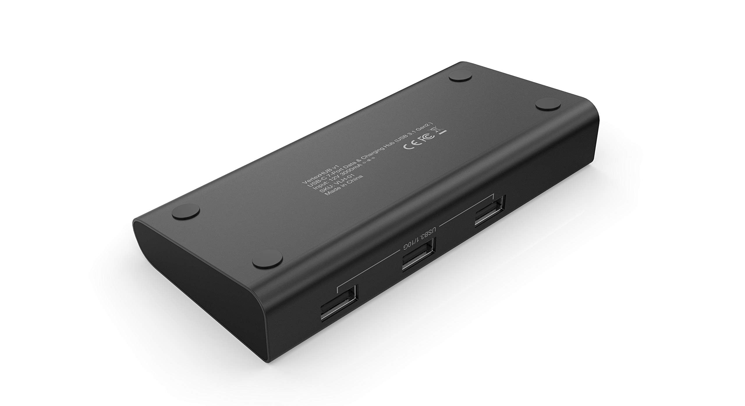 Juiced Systems Vertexhub High Speed Usb C & Usb A Hub   10 Gbps Transfer, Usb 3.2 Gen 2, 4X Usb C Ports, 3X Usb A Ports, Fast Charging