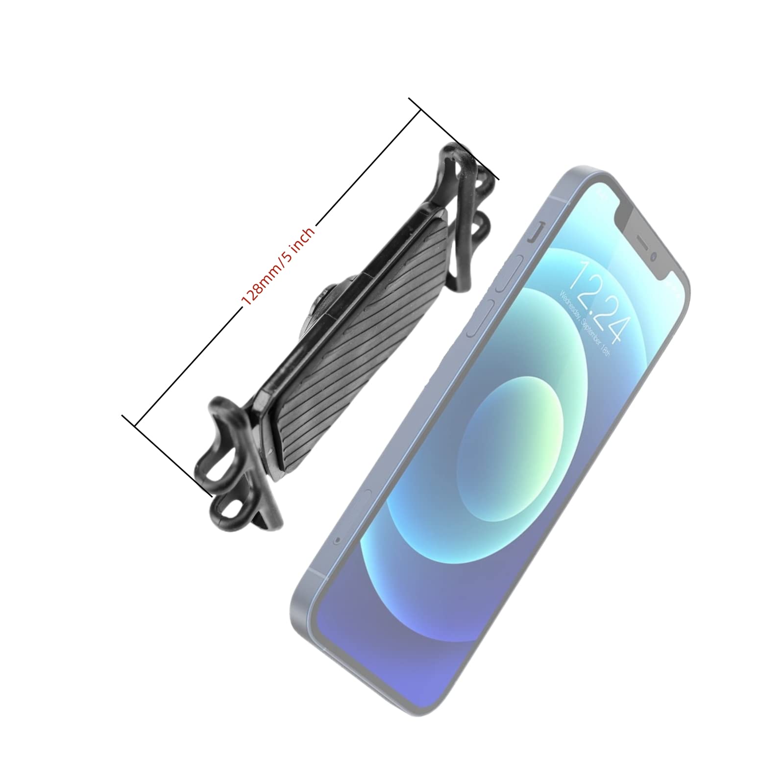 Nelbons Bike Phone Holder Compatible With Most Phones,Compatible With Bryto N Bicycle Bracket Mount Adapter,Detachable Universal