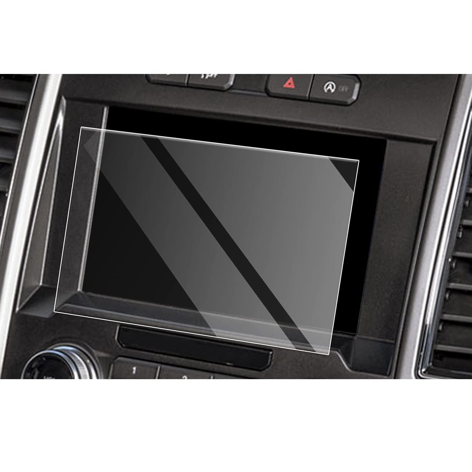 Cdefg Car Screen Protector Center Control Navigation Touch Screen Protector For 2014 2020 Ford F150 F250 F150 Raptor 8 Inch, Tempered Glass Hd Scratch Resistance(For 2014 2020 F150)