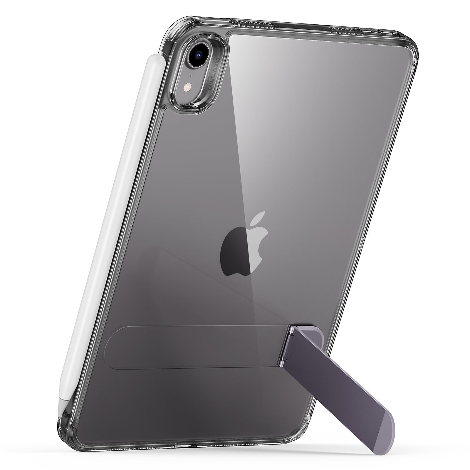 Esr For Ipad Mini 7 A17 Pro Case, Ipad Mini 7Th/6Th Generation Case With Stand(2024/2021), 3 Stand Modes, Slim And Light, Drop Safe, Supports Pencil Pro & Pencil (Usb C), Black Clear