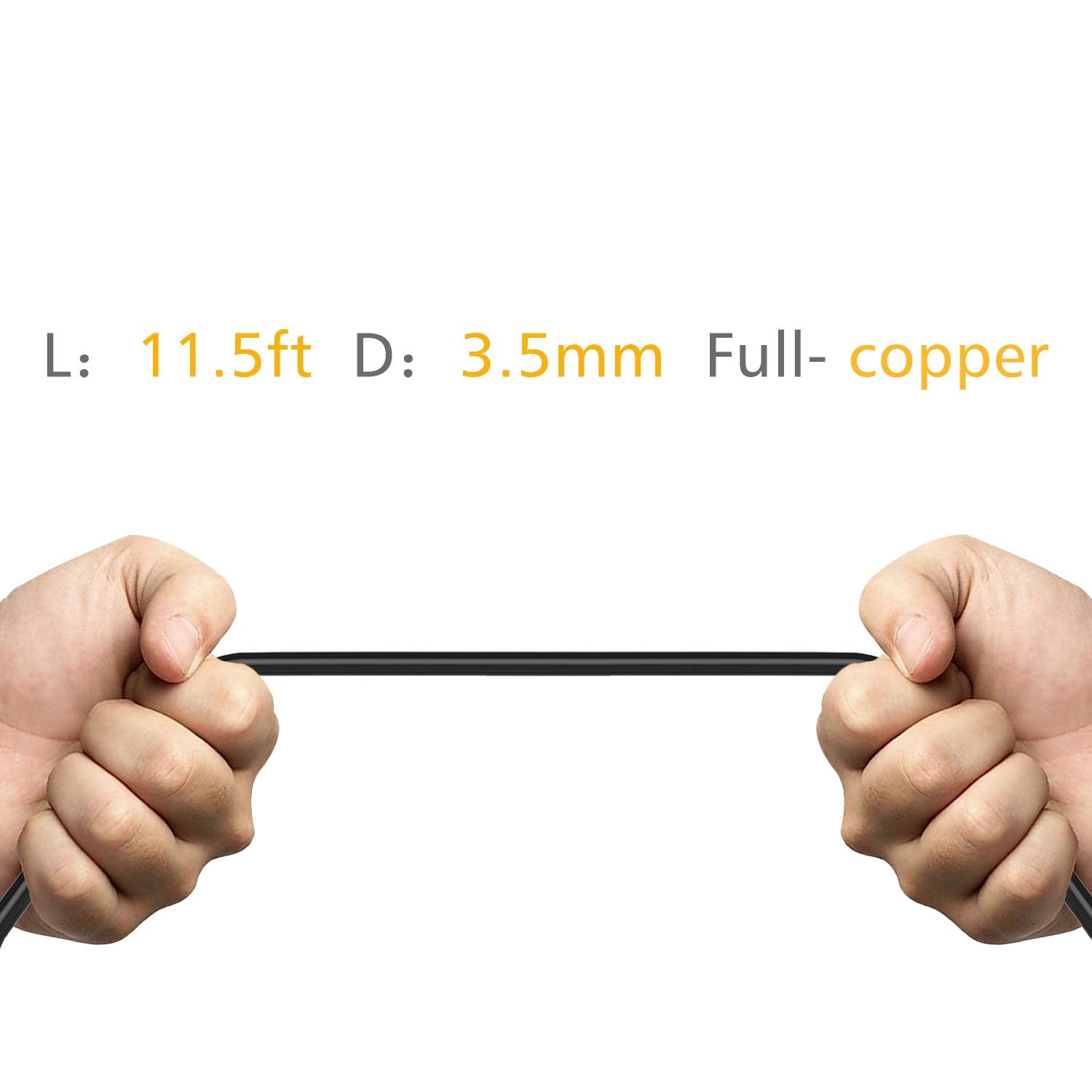 Yqmajim Charging Power Cable For Dash Cam, (11.5 Ft) Usb 2.0 To Micro Usb Car Vehicle Power Charger Adapter Cord For Gps Rearvie