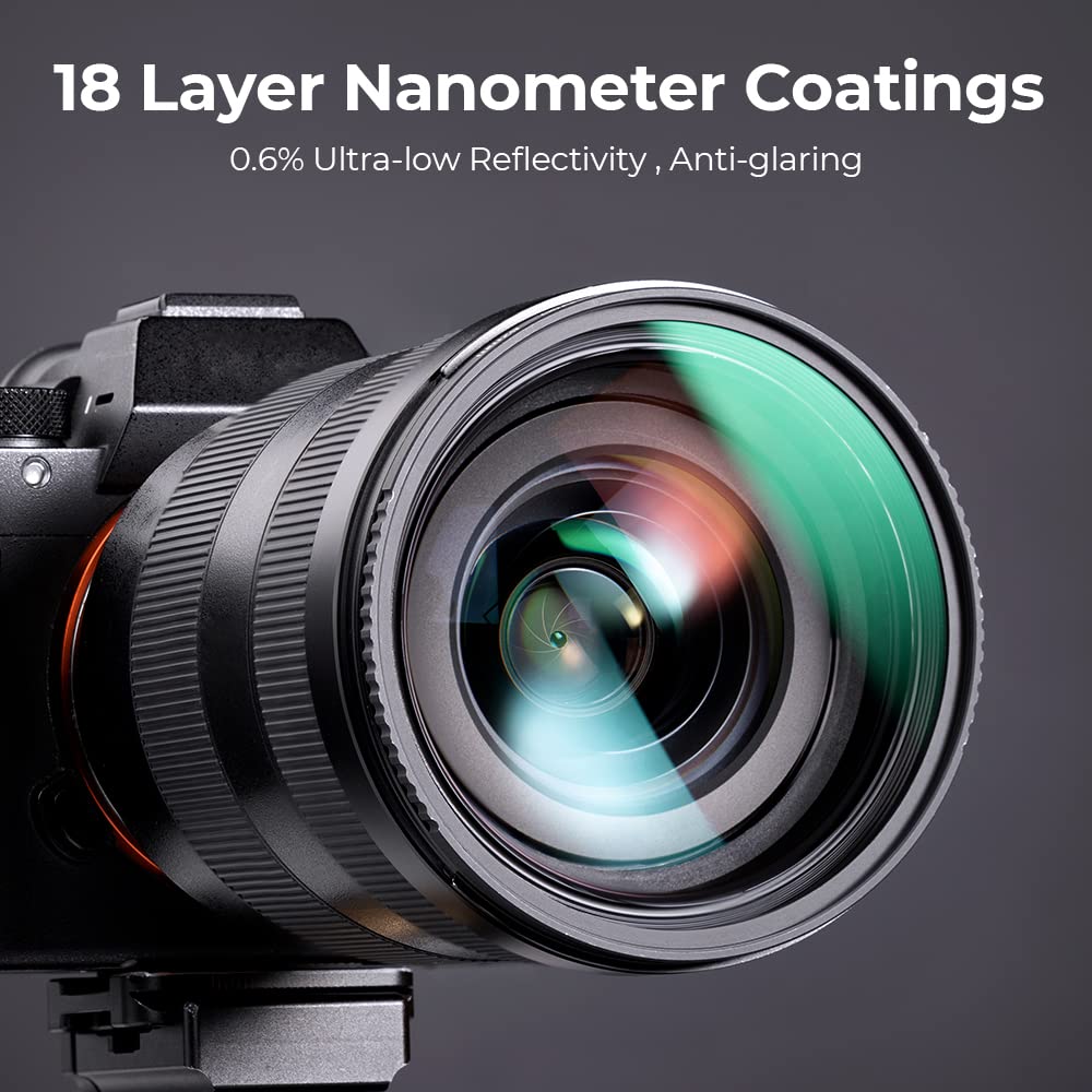 K&F Concept 82Mm Mc Uv Protection Filter Slim Frame With 18 Multi Layer Coatings For Camera Lens (K Series)