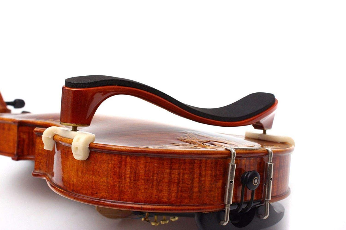 Amzz Adjustable Solidwood Violin Shoulder Rest With Collapsible For 3/4 4/4 Violin Fiddle And 12'' 13'' Viola (3/4 Or 4/4 Violin