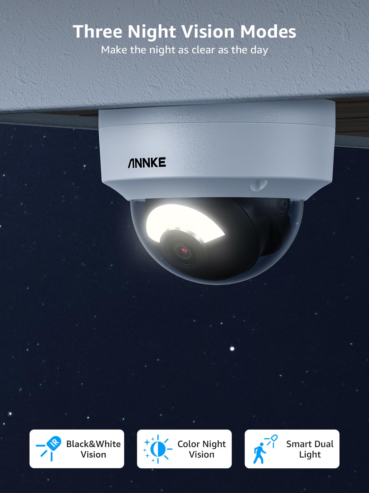 Annke C800 4K Ip Camera, H.265+ 8Mp Dome Poe Camera, Ai Human Vehicle Detection, Ik10 Explosion Proof & Ip67 Weatherproof Outdoo