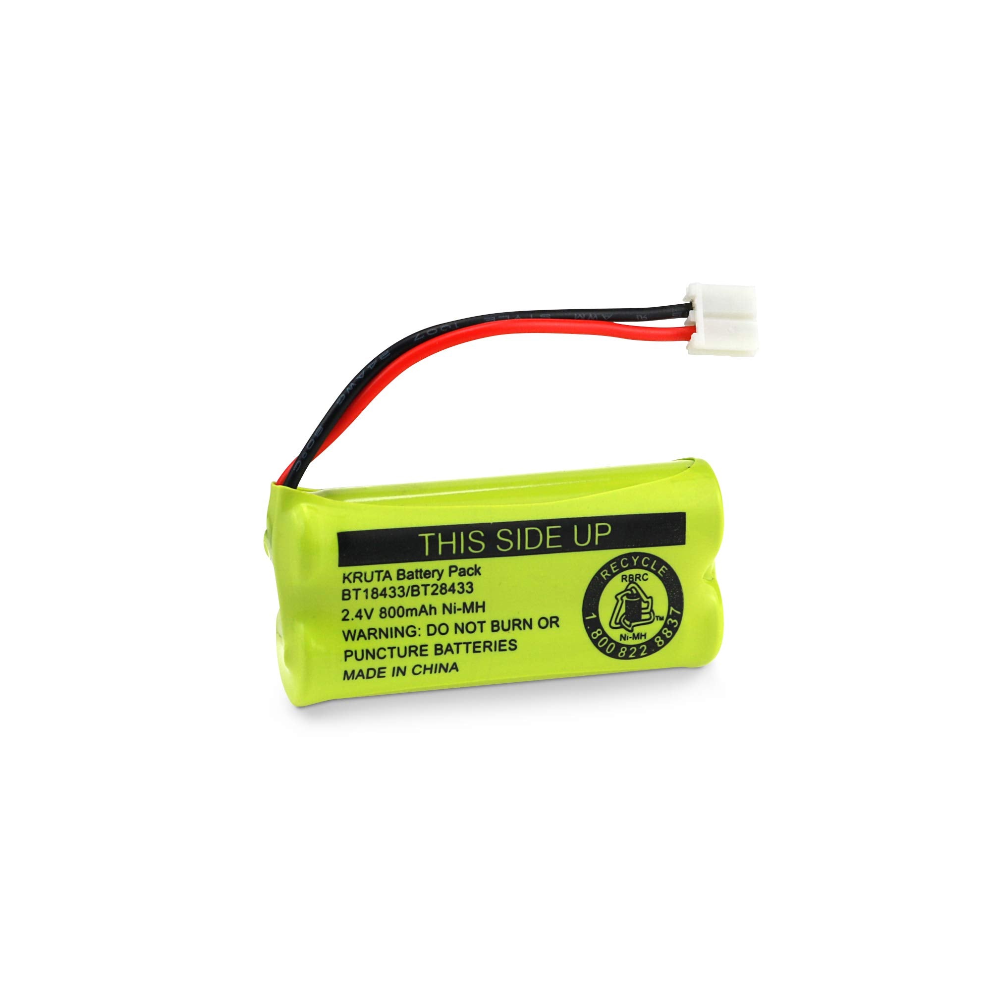 Kruta Bt18433/Bt28433 Bt184342 Bt284342 Bt1011 Bt 1011 800Mah 2.4V Replacement Cordless Phone Battery Compatible With Cs6209 Cs6