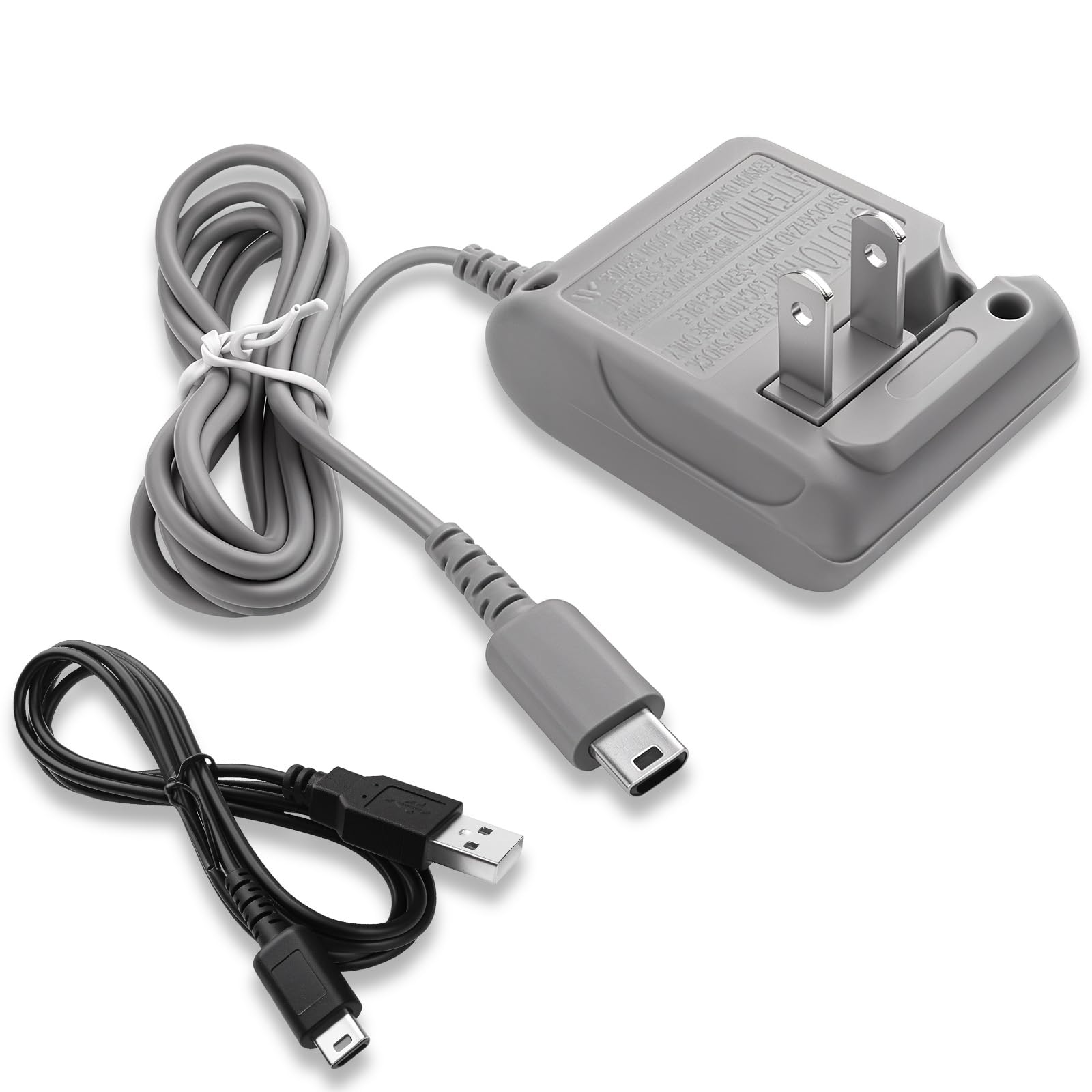 DS Lite Charger,Compatible with Nintendo DS Lite 100-240V Wall Plug Adapter, with USB Charging Cable for Nintendo DS Lite