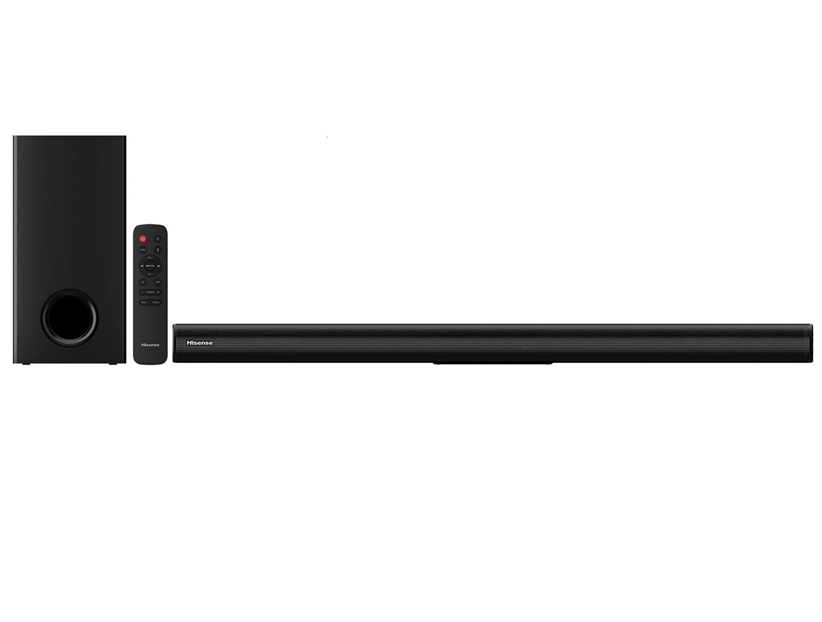 Hisense Hs218 2.1Ch Sound Bar With Wireless Subwoofer, 200W, Powered By Dolby Audio, Roku Tv Ready, Bluetooth, Hdmi Arc/Optical/