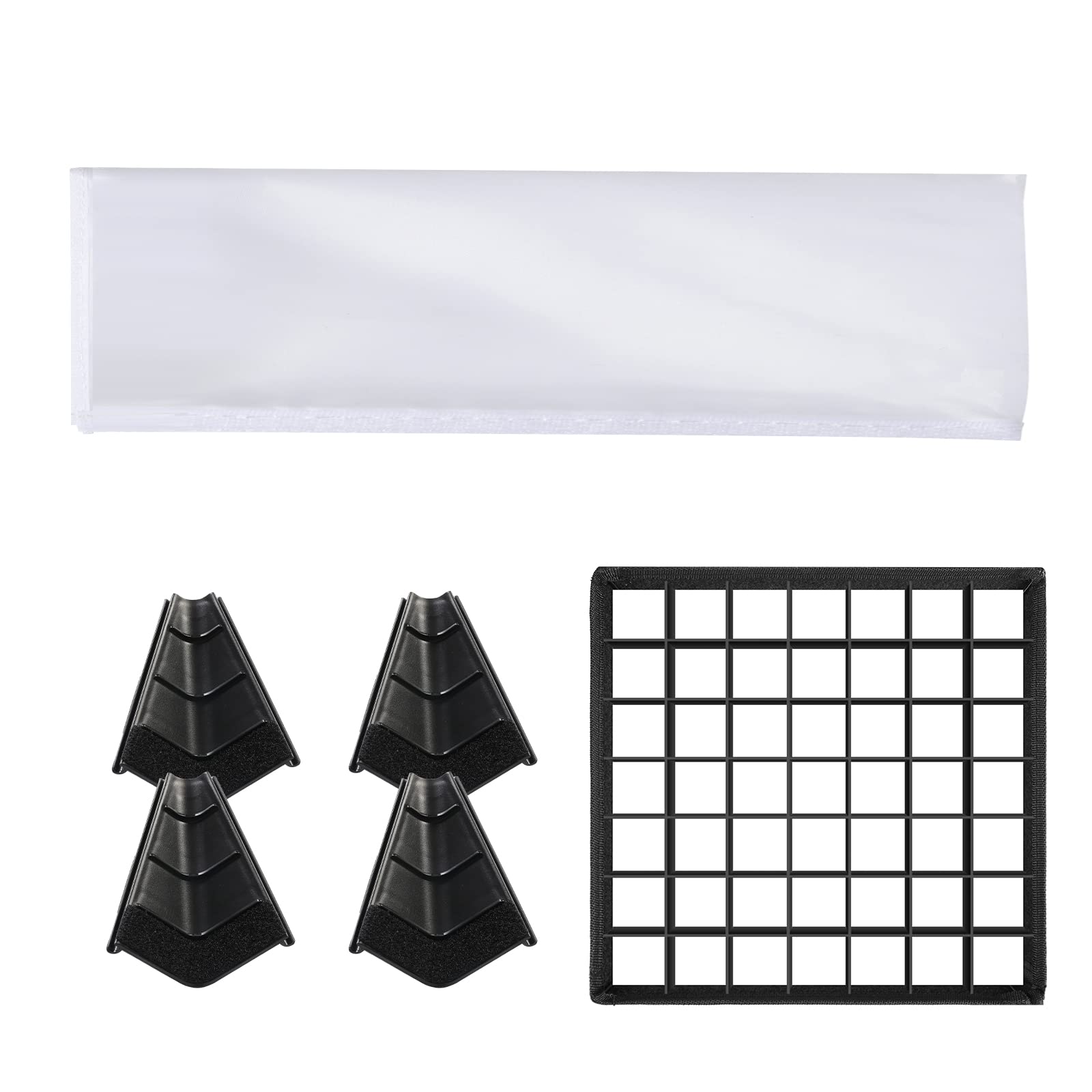 Gvm Foldable Softbox Diffuser With Grid Beehive For Rgb 800D/560As/480Ls Series Led Video Light, Suitable For Studio Lighting, P