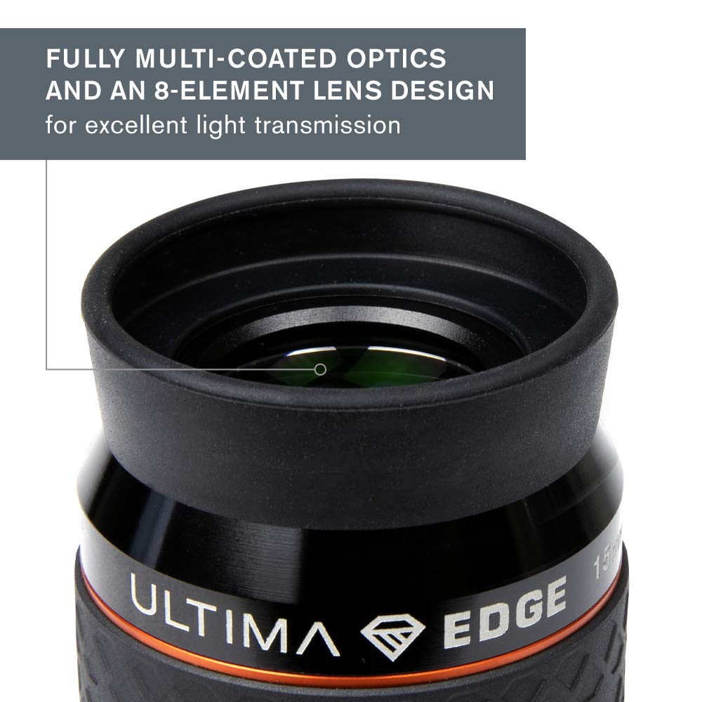 Celestron Ultima Edge   15Mm Flat Field Eyepiece   1.25''