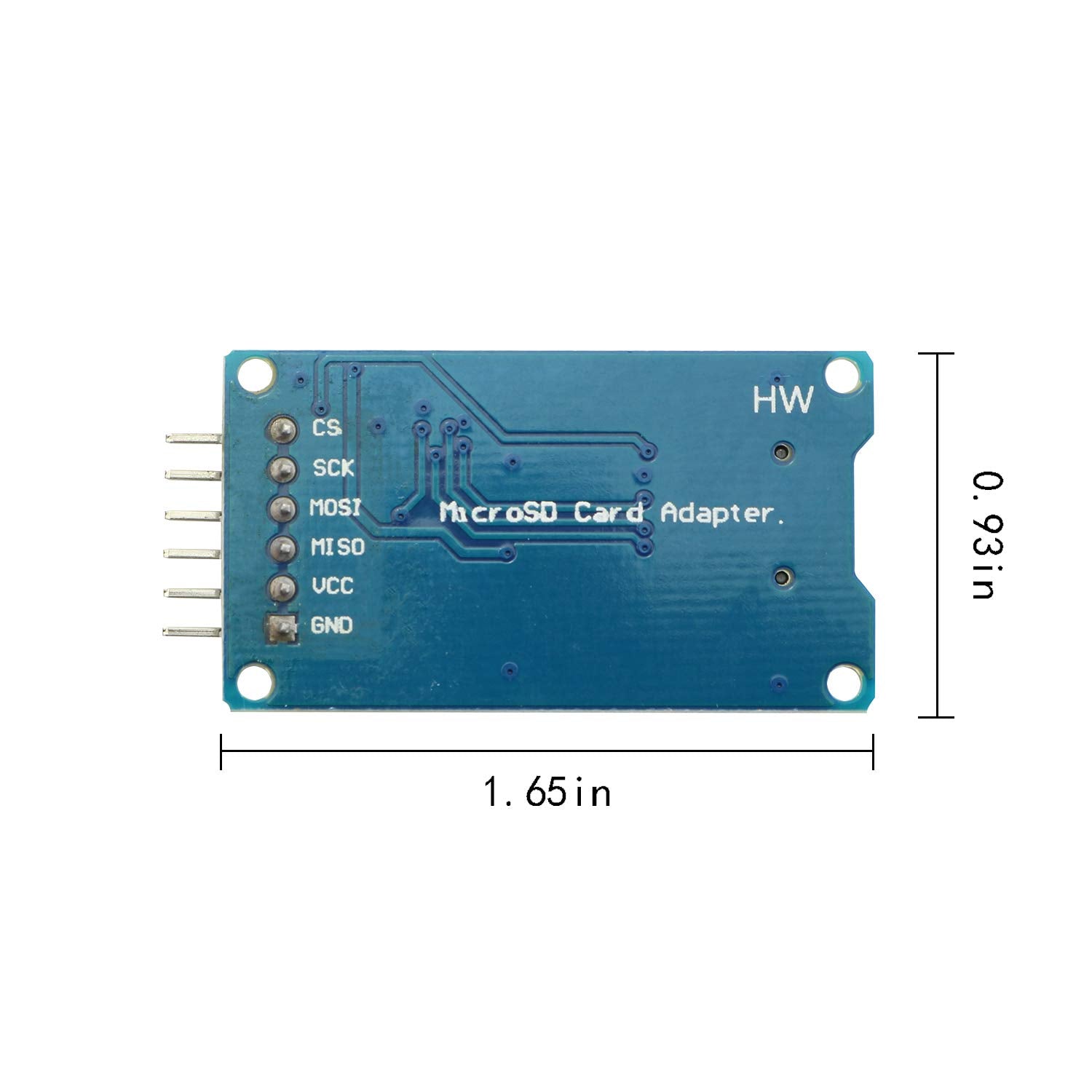 Maxmoral 2Pcs Micro Sd Storage Board Memory Shield Expansion Module 6 Pin Spi Interface Mini Tf Card Adapter Reader