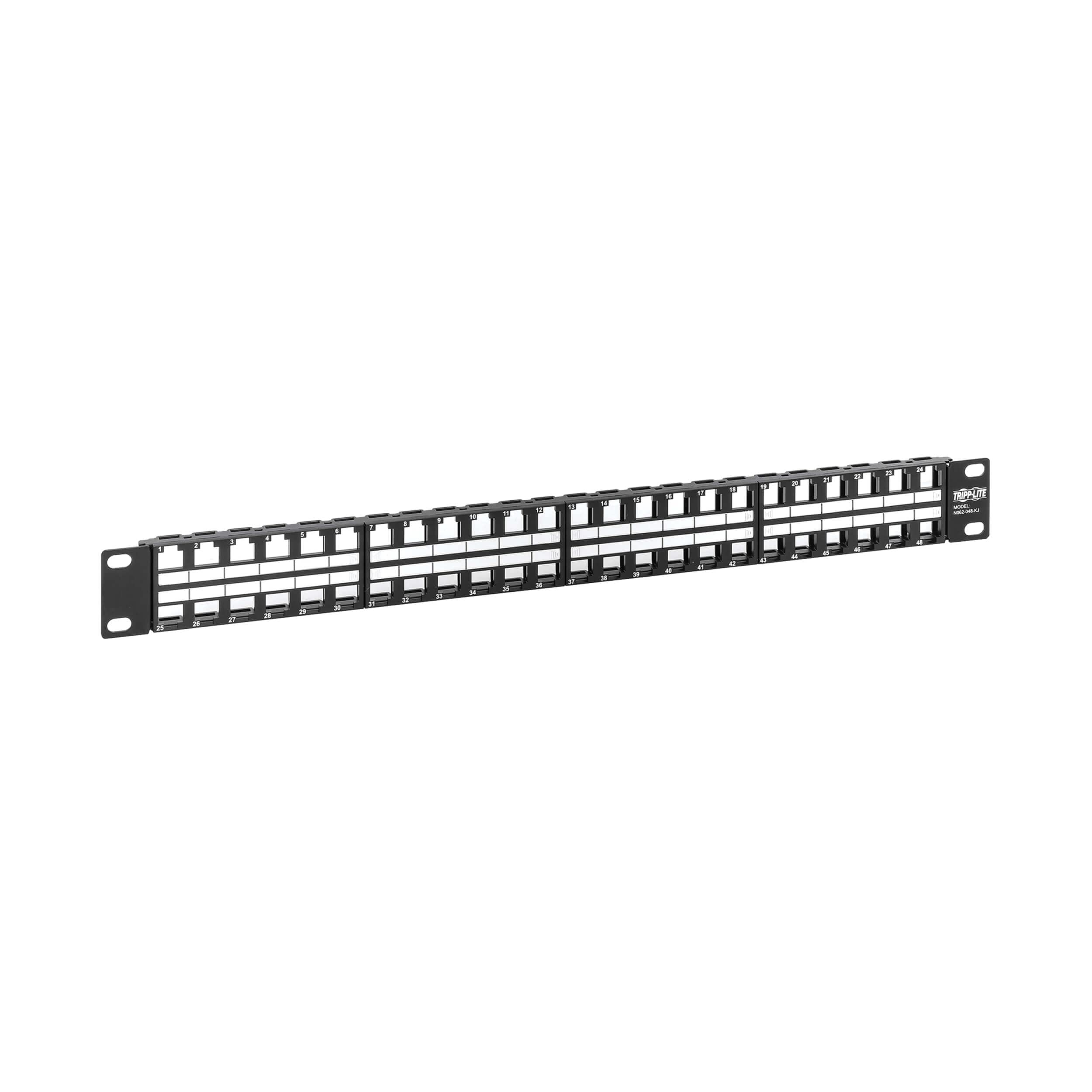 48PORT 1U RACK MNT KEYSTONE
